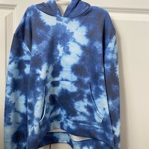 Blue tie dye hoodie!